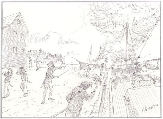 The HMS Bulwark’s raiding party.