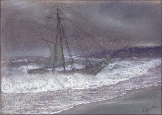 Last hours of the sloop Industry