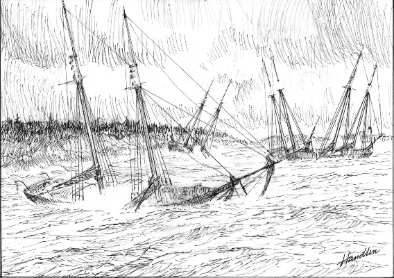 The fateful December gale of 1850