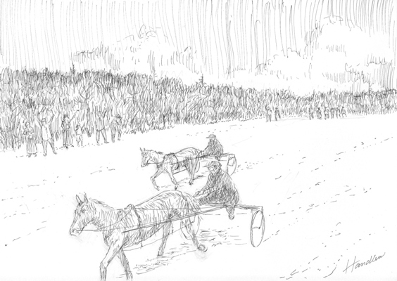 Sulky Racing on Kennebunk Ice