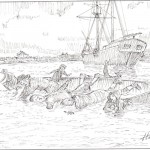 Cards and Trefethens in the Kennebunk River